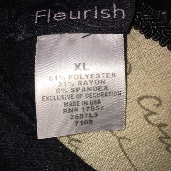 Fun, sparkly top with rhinestone neckline! - Picture 3 of 3